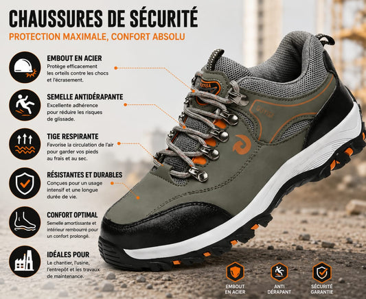 Chaussures de sécurité PREMIUM embout en acier